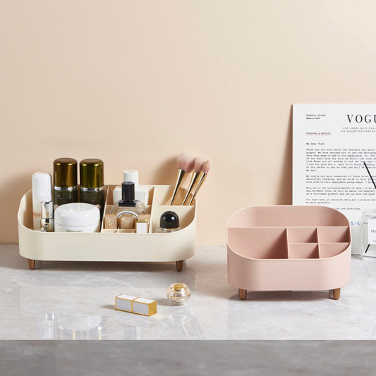 脚付き卓上メイクグッズ収納BOX「Receive case」