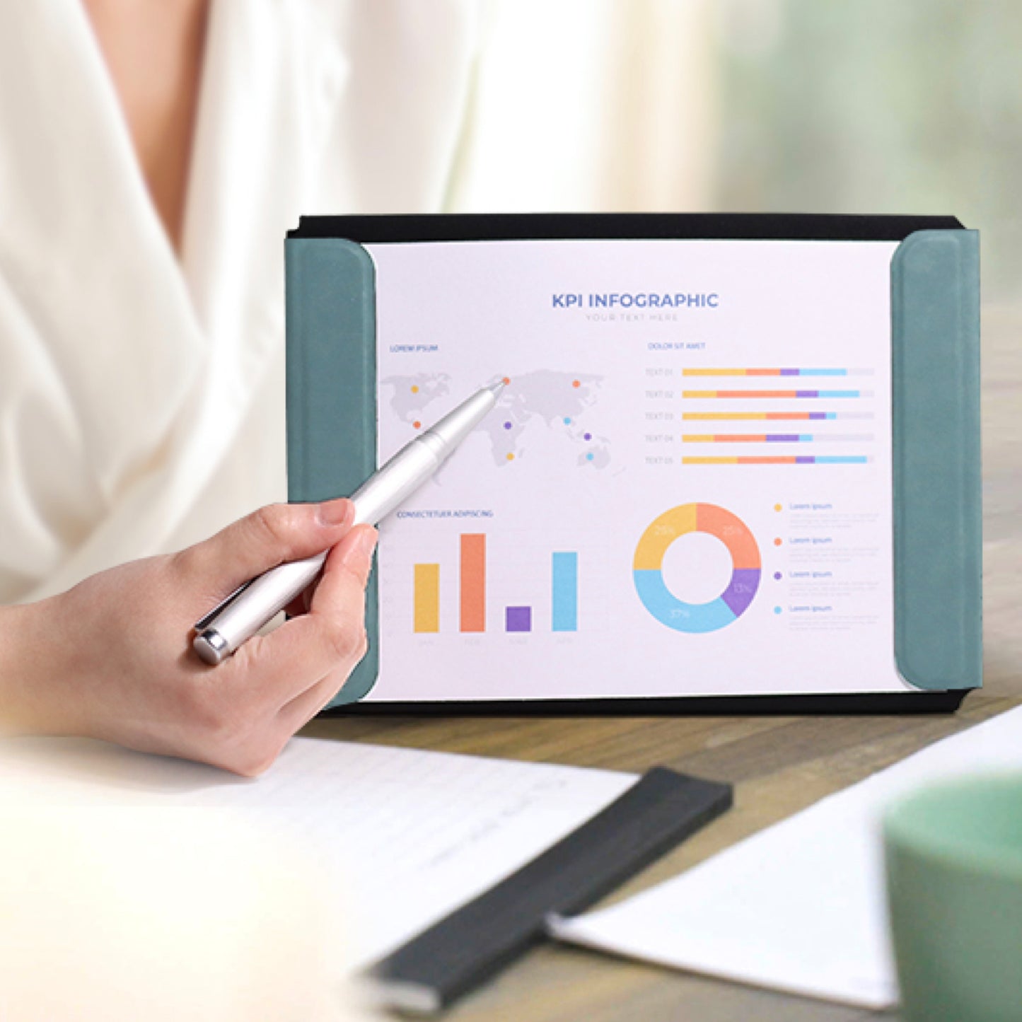 磁力で組み合わせるノートフォルダ「A5 office folder」