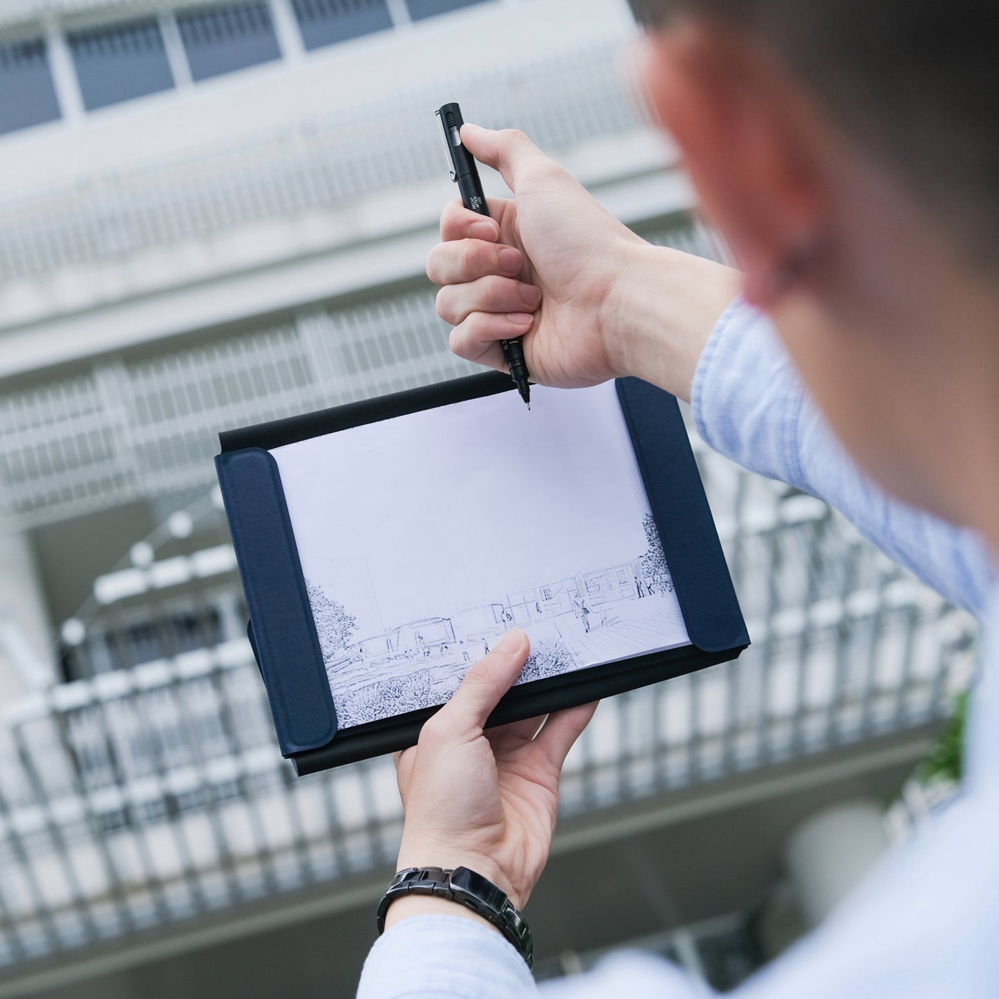 磁力で組み合わせるノートフォルダ「A5 office folder」