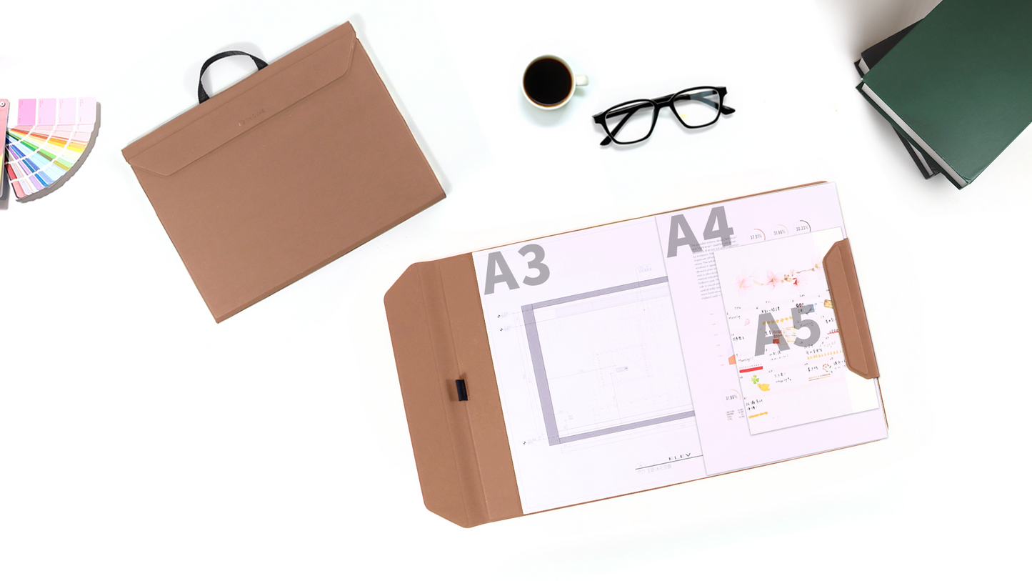 磁力で組み合わせるノートフォルダ「A4 office folder」