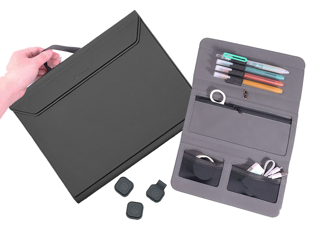 磁力で組み合わせるノートフォルダ「A4 office folder」