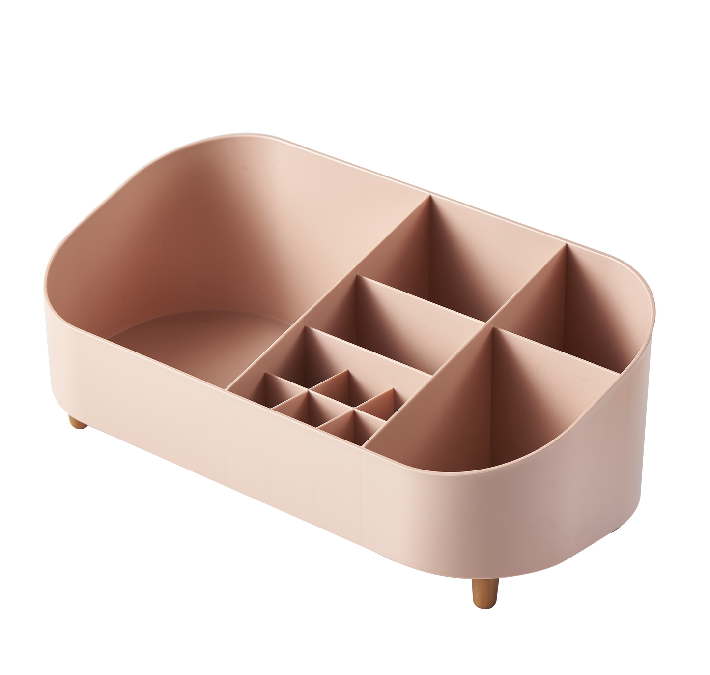 脚付き卓上メイクグッズ収納BOX「Receive case」