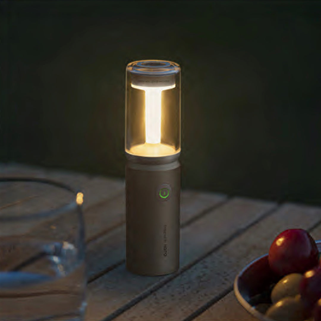 3つの光源搭載小型キャンプライト「HOTO CAMPLIGHT」