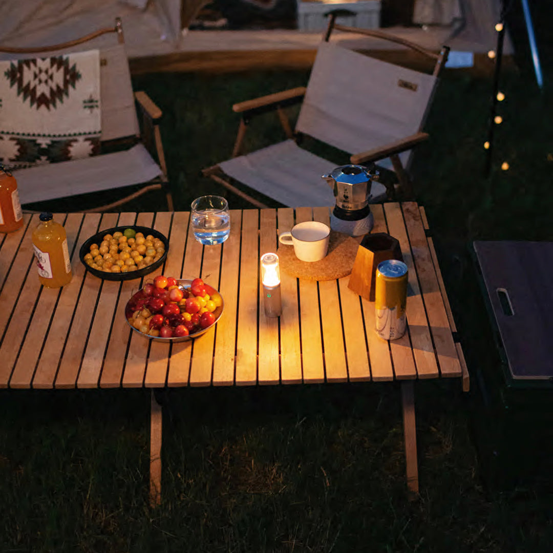 3つの光源搭載小型キャンプライト「HOTO CAMPLIGHT」