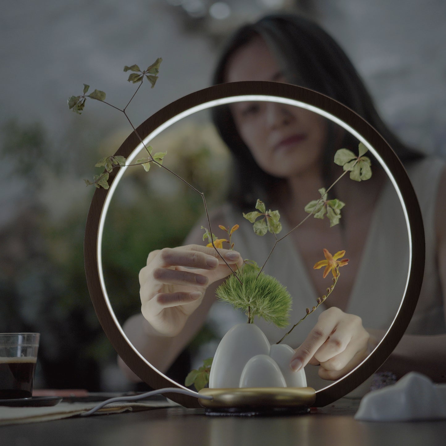 お部屋に景色を創る照明「O Lamp(オーランプ)」*お花プレゼント