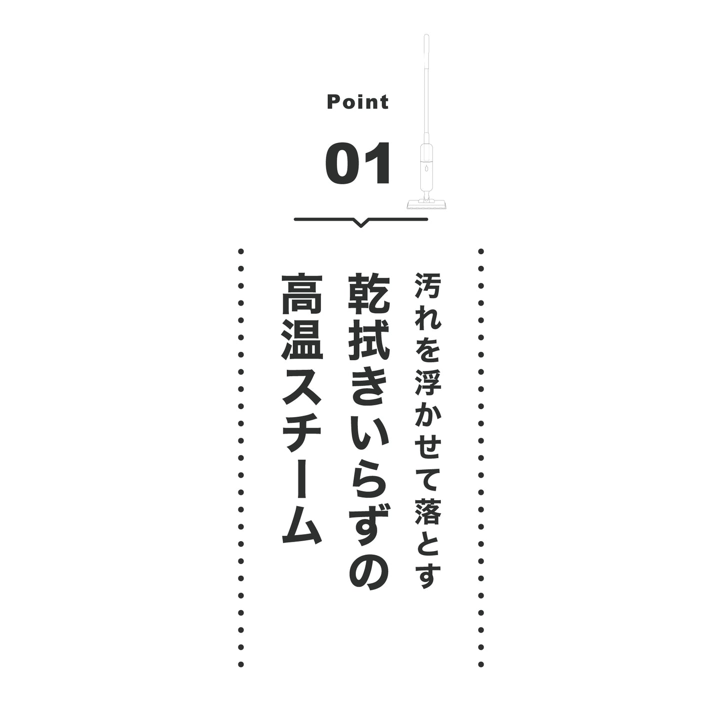 スマート床用スチームモップ「QD Steam Mop」