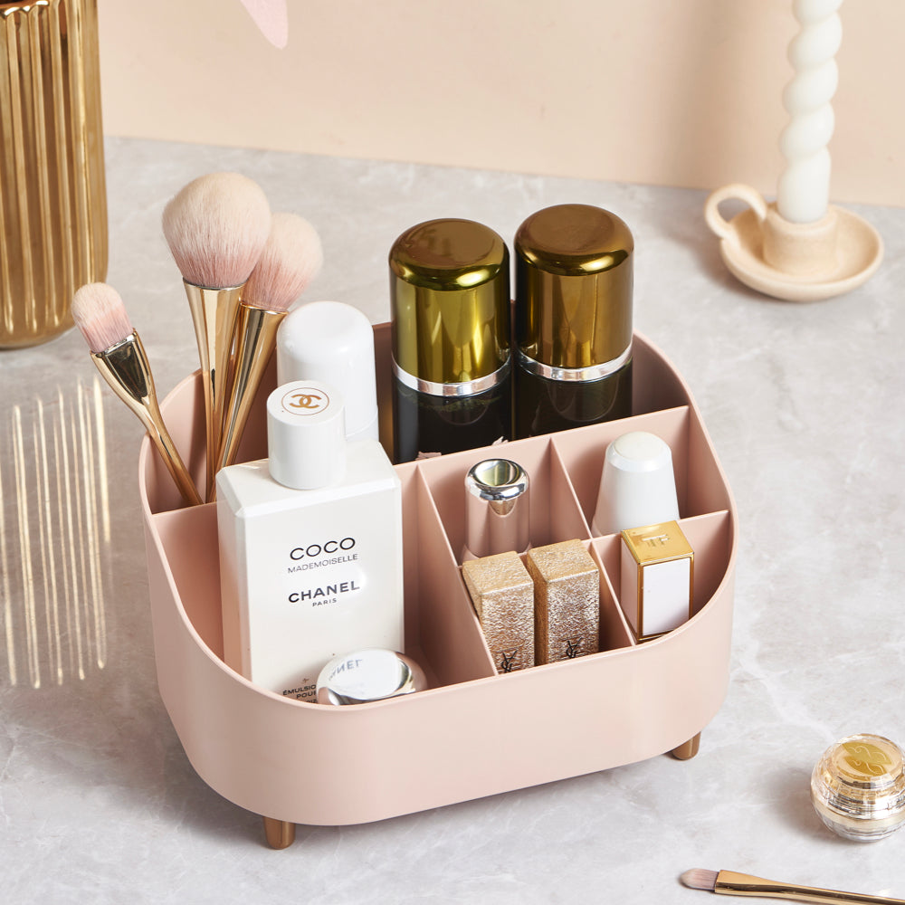 脚付き卓上メイクグッズ収納BOX「Receive case」　