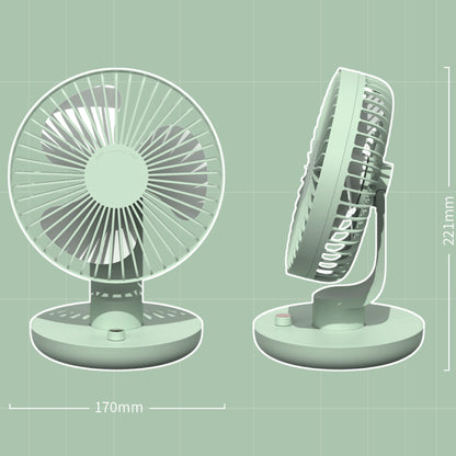 首振り機能つき！充電式卓上ファン「Ballet Rotating Desktop Fan」