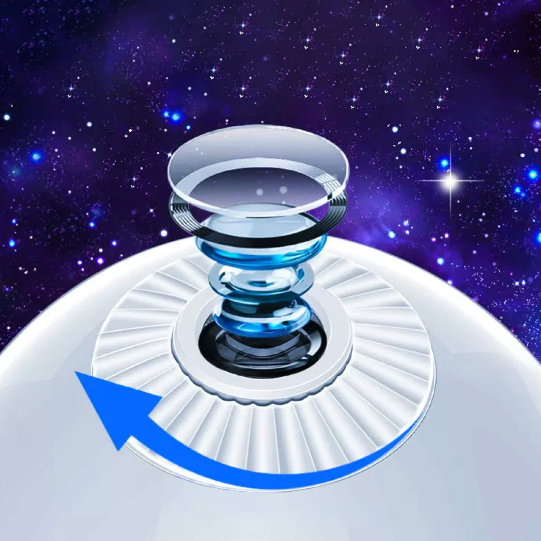 お部屋が夜空になるミニプラネタリウム「FOCUSING PROJECTION LAMP」