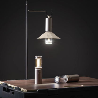 3つの光源搭載小型キャンプライト「HOTO CAMPLIGHT」
