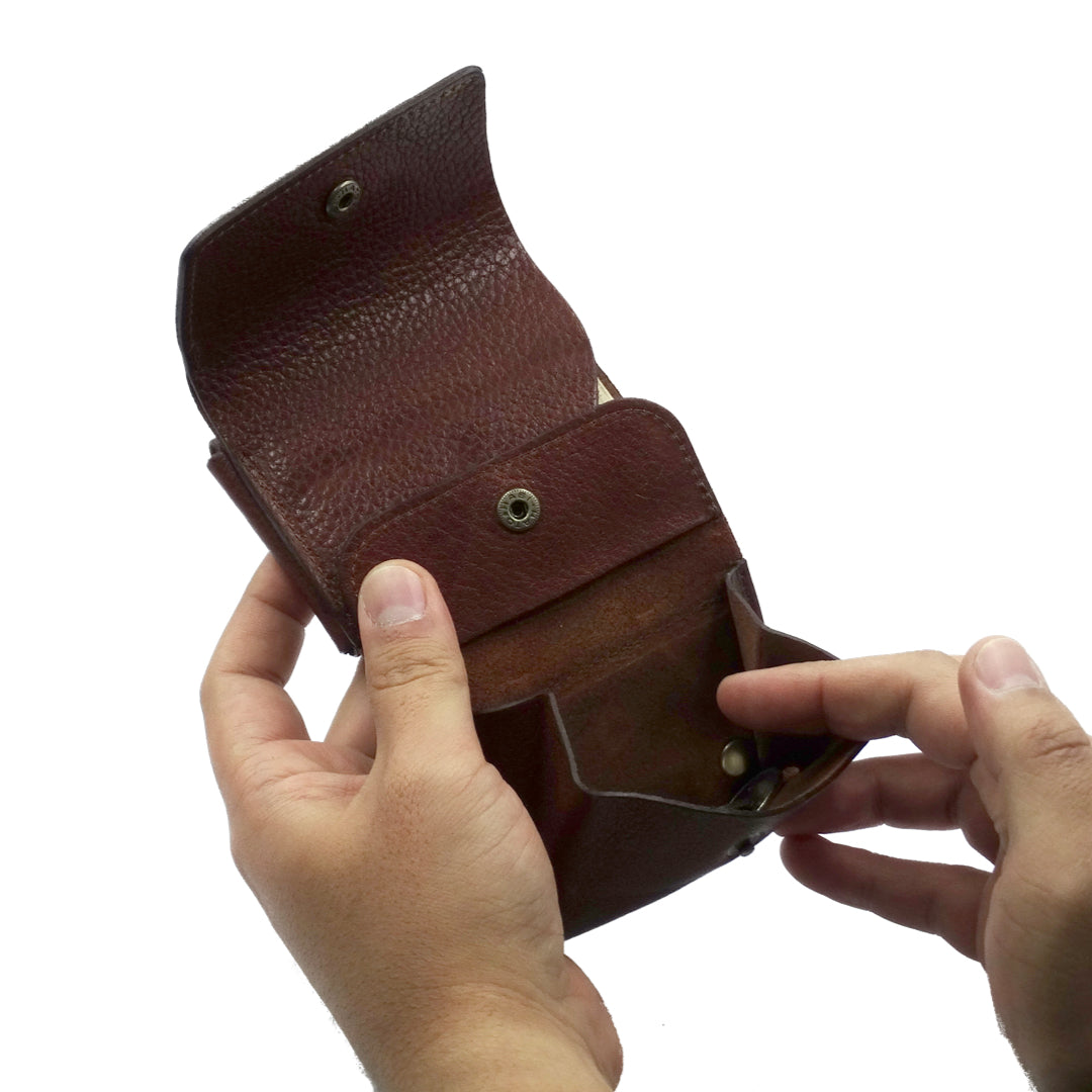 三つ折り財布 RakuOka kumi wallet キャメル | すべての商品
